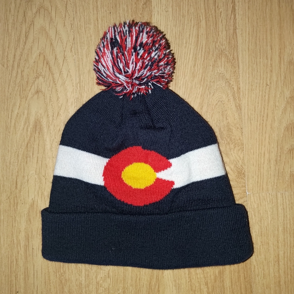 Yo Colorado Knit Cuffed Beanie w/ Pom Pom